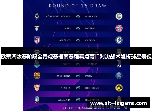 欧冠淘汰赛阶段全景观赛指南赛程看点豪门对决战术解析球星表现 欧冠淘汰赛阶段全景观赛指南赛程看点豪门对决战术解析球星表现